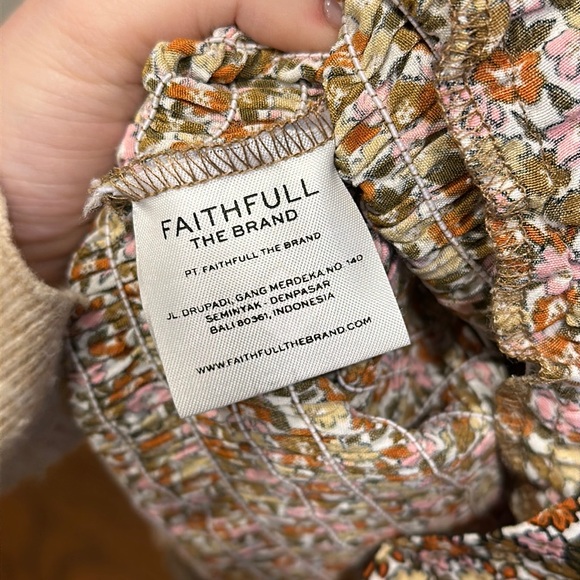 FAITHFULL THE BRAND Es Saada shirred crepe mini dress - Picture 9 of 11